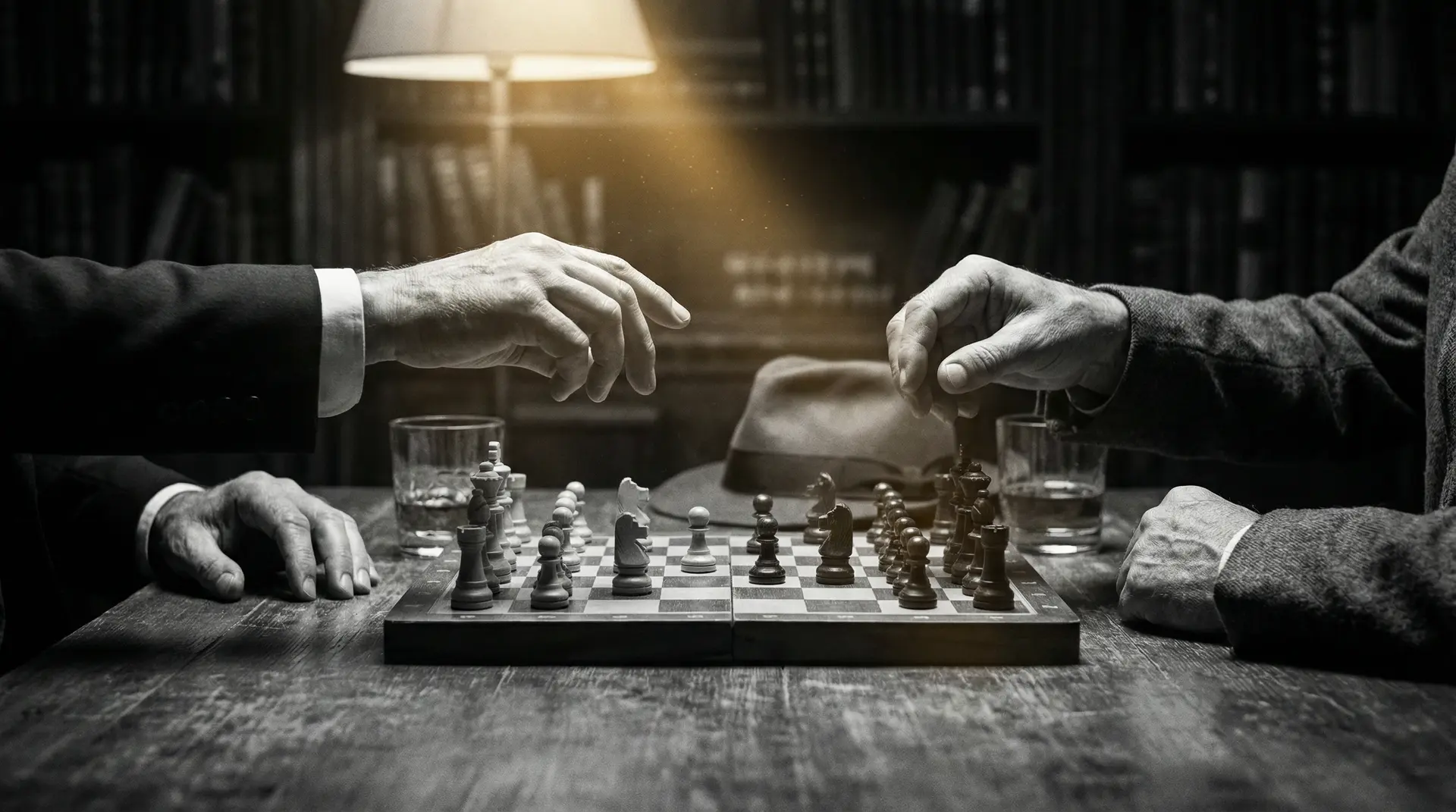秋色之空 艺术探索系列 - 非线性叙事，棋盘上的对弈象征命运的交错